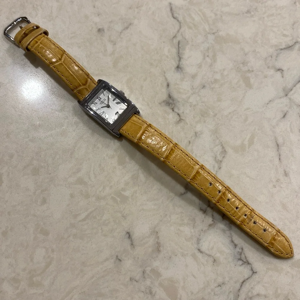 Talbots watch tan with silver hardware - Picture 1 of 4